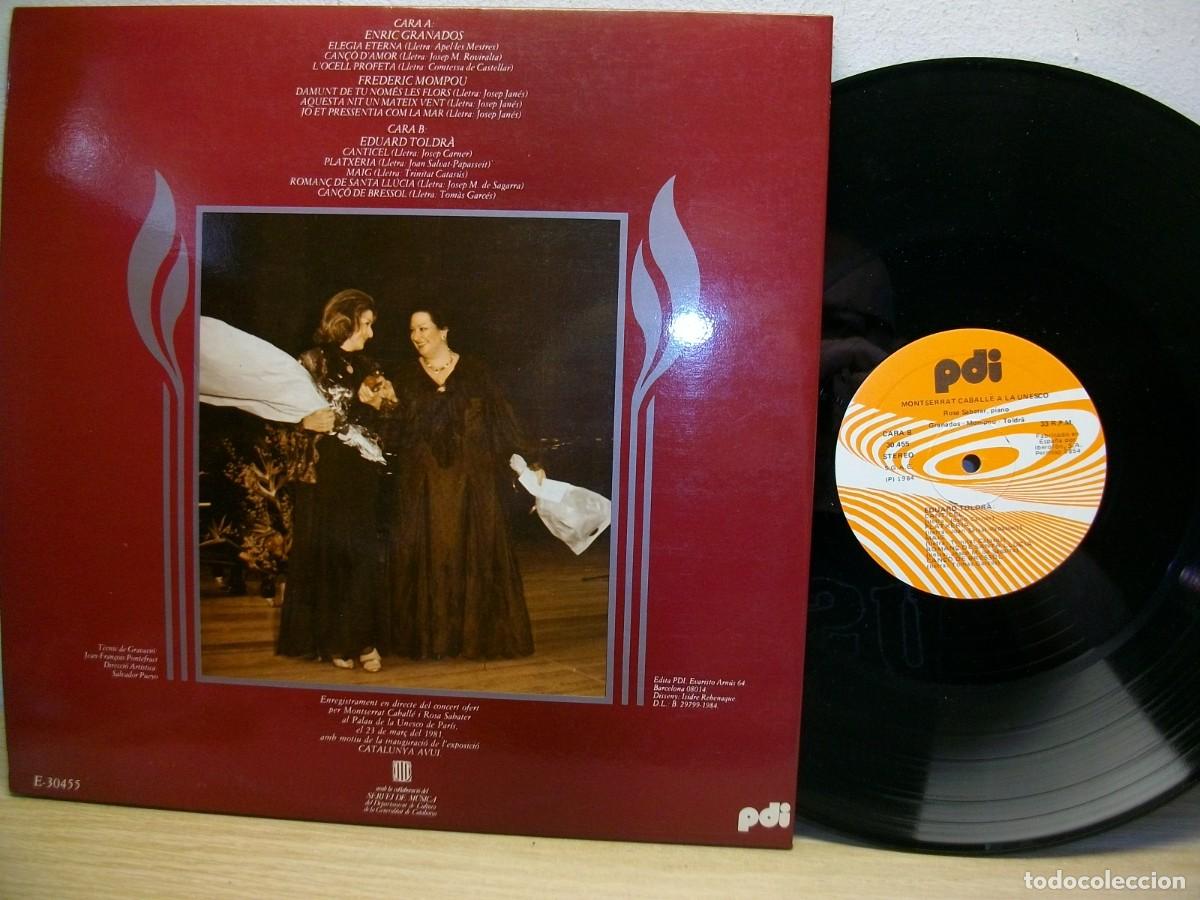 Discos de vinilo: MONTSERRAT CABALL&Eacute; a la UNESCO LP - Foto 2