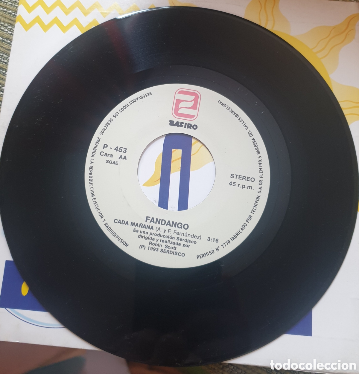 Discos de vinilo: Fandango - cada ma&ntilde;ana - Foto 2