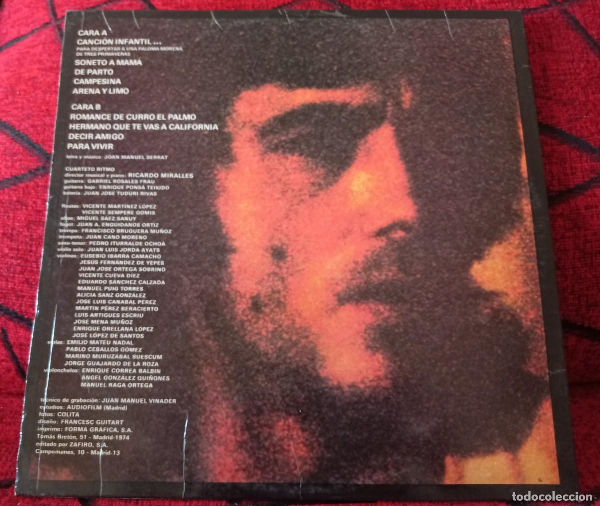 Discos de vinilo: JOAN MANUEL SERRAT VINILO LP 1974 - Foto 2