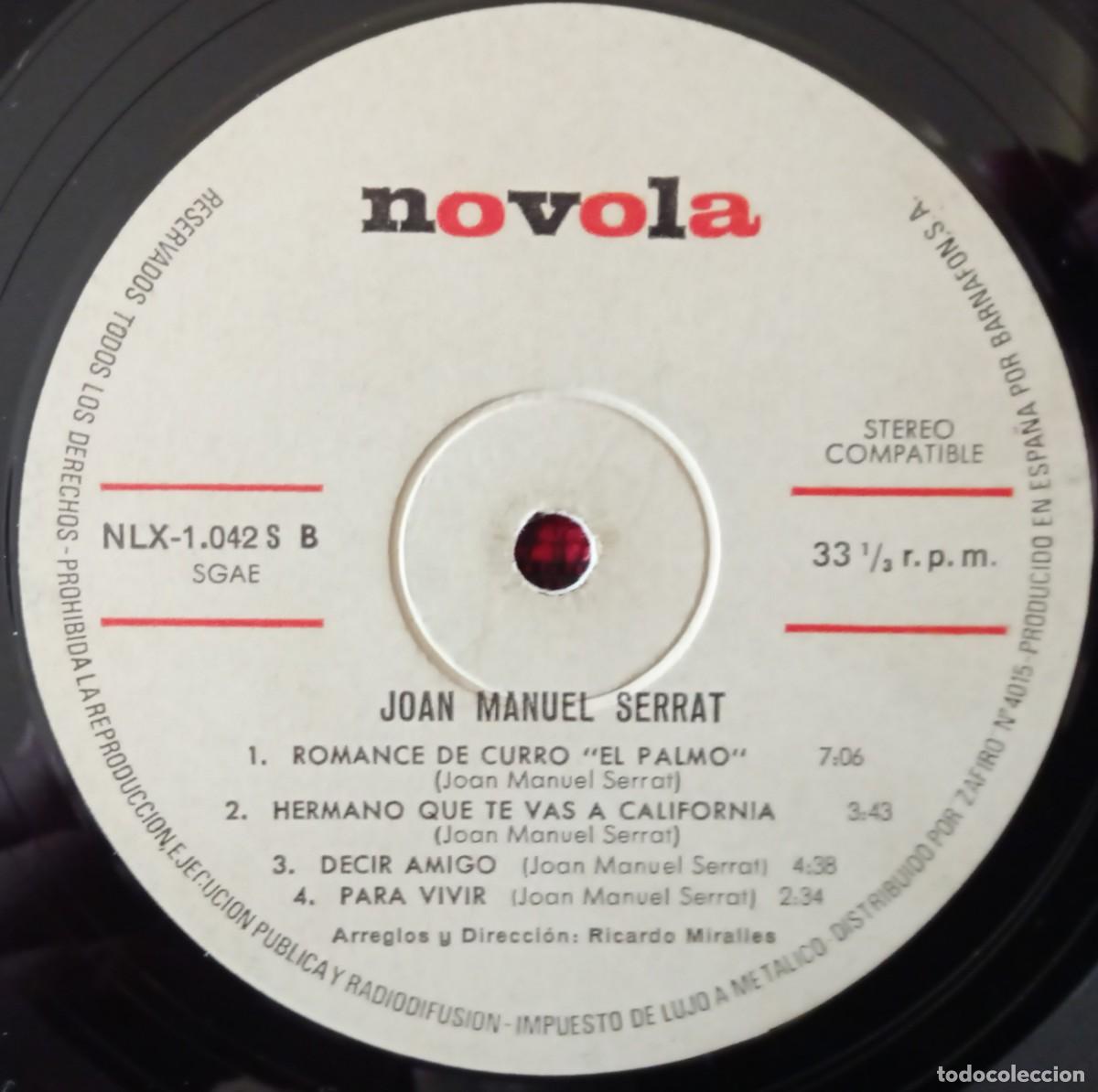 Discos de vinilo: JOAN MANUEL SERRAT VINILO LP 1974 - Foto 4