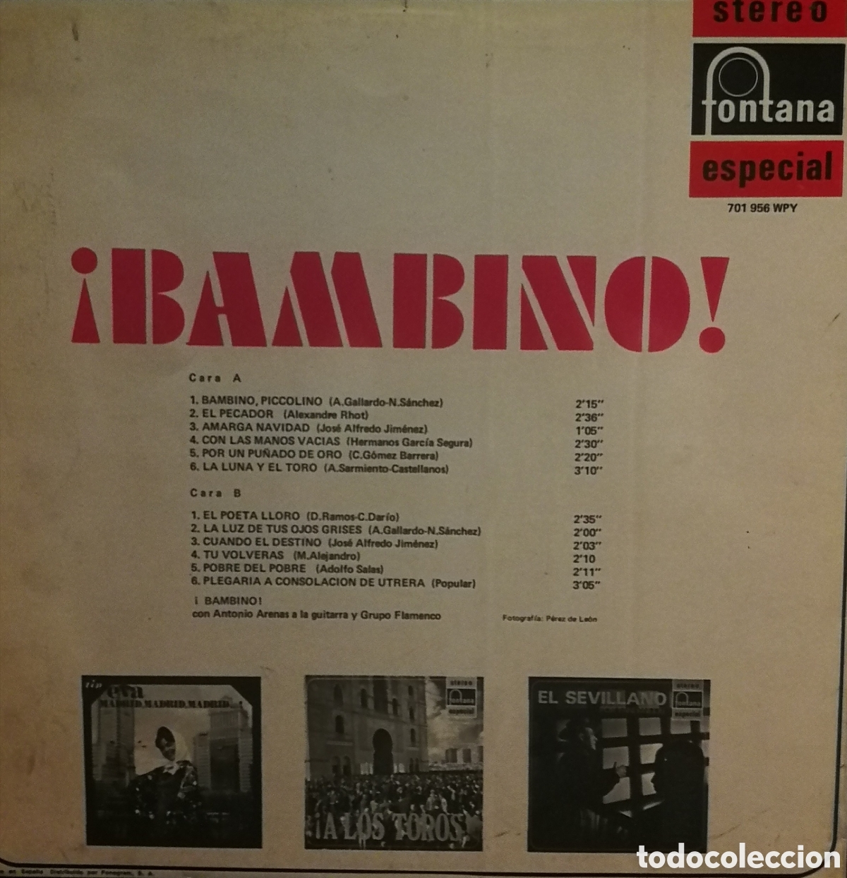 Discos de vinilo: Vinilo BAMBINO - Foto 2