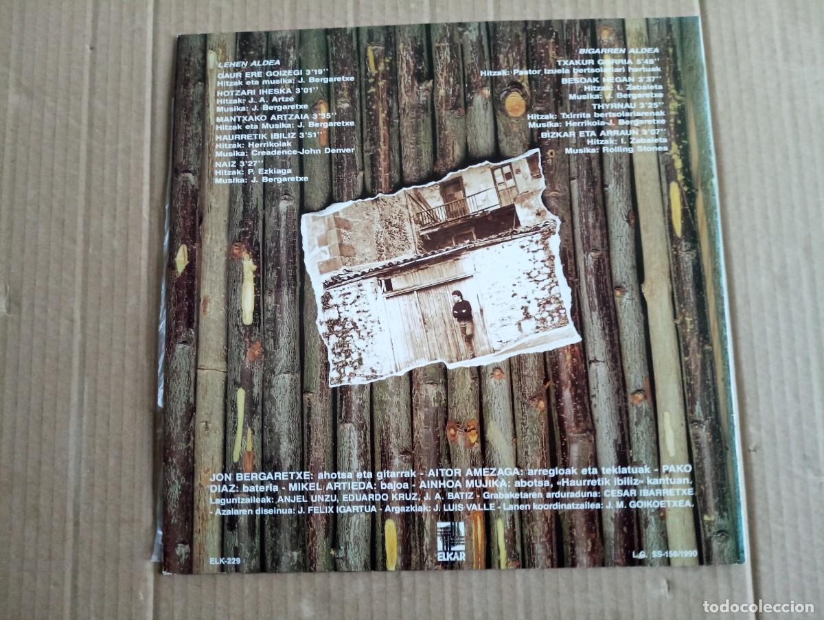 Discos de vinilo: JON BERGARETXE - GAUR ERE GOIZEGI LP 1990 - Foto 4