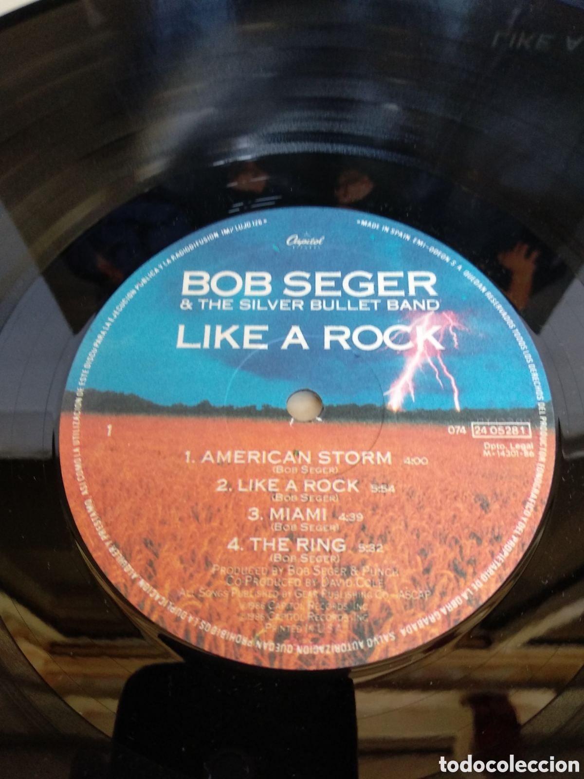 Discos de vinilo: *BOB SEGER, SPAIN, CAPITOL, 1986, A1 - Foto 5
