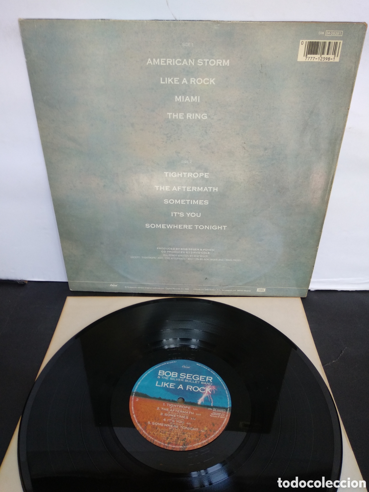 Discos de vinilo: *BOB SEGER, SPAIN, CAPITOL, 1986, A1 - Foto 2