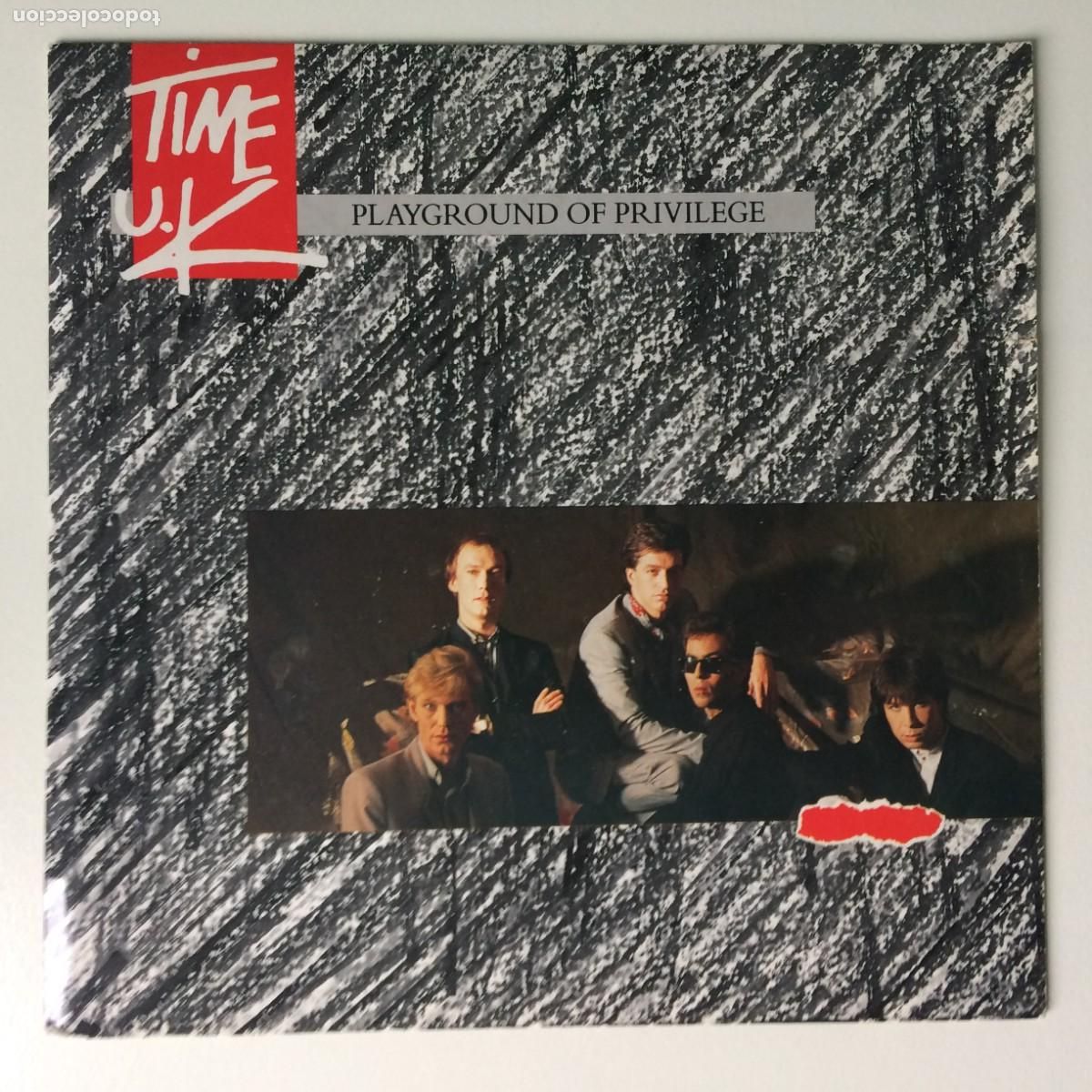Vinyl-Schallplatten: Time U.K. &lrm;&ndash; Playground Of Privilege / Puppets Don't Bleed , UK 1985 Arista
