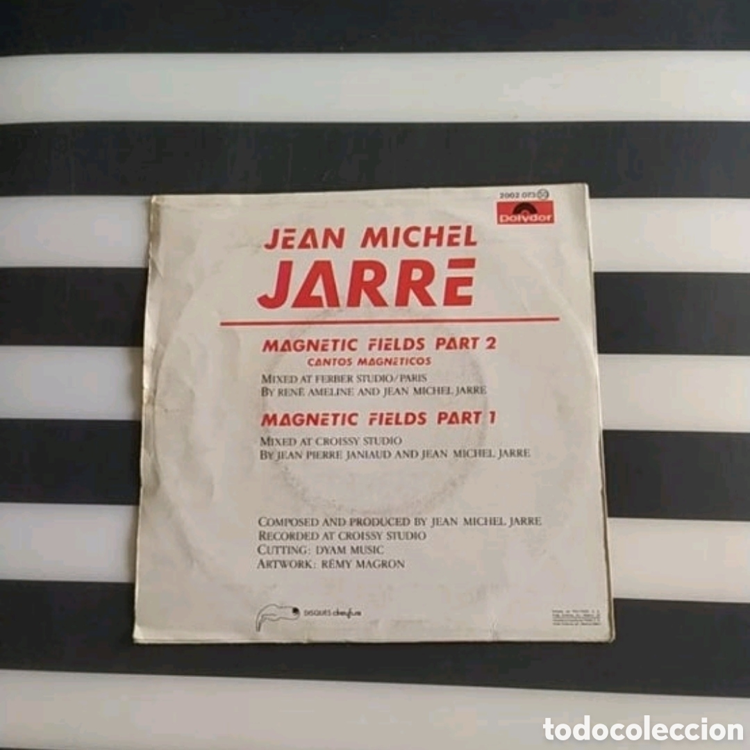 Discos de vinilo: Single Jean Michel Jarre. Magnetic Fields part 1 & 2 - Foto 2
