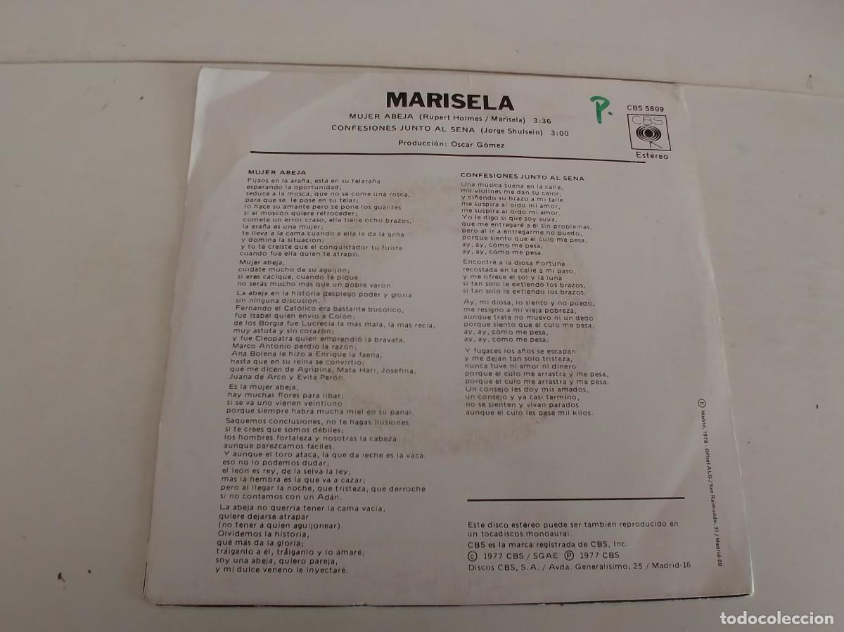 Discos de vinilo: MARISELA-SINGLE MUJER ABEJA - Foto 2