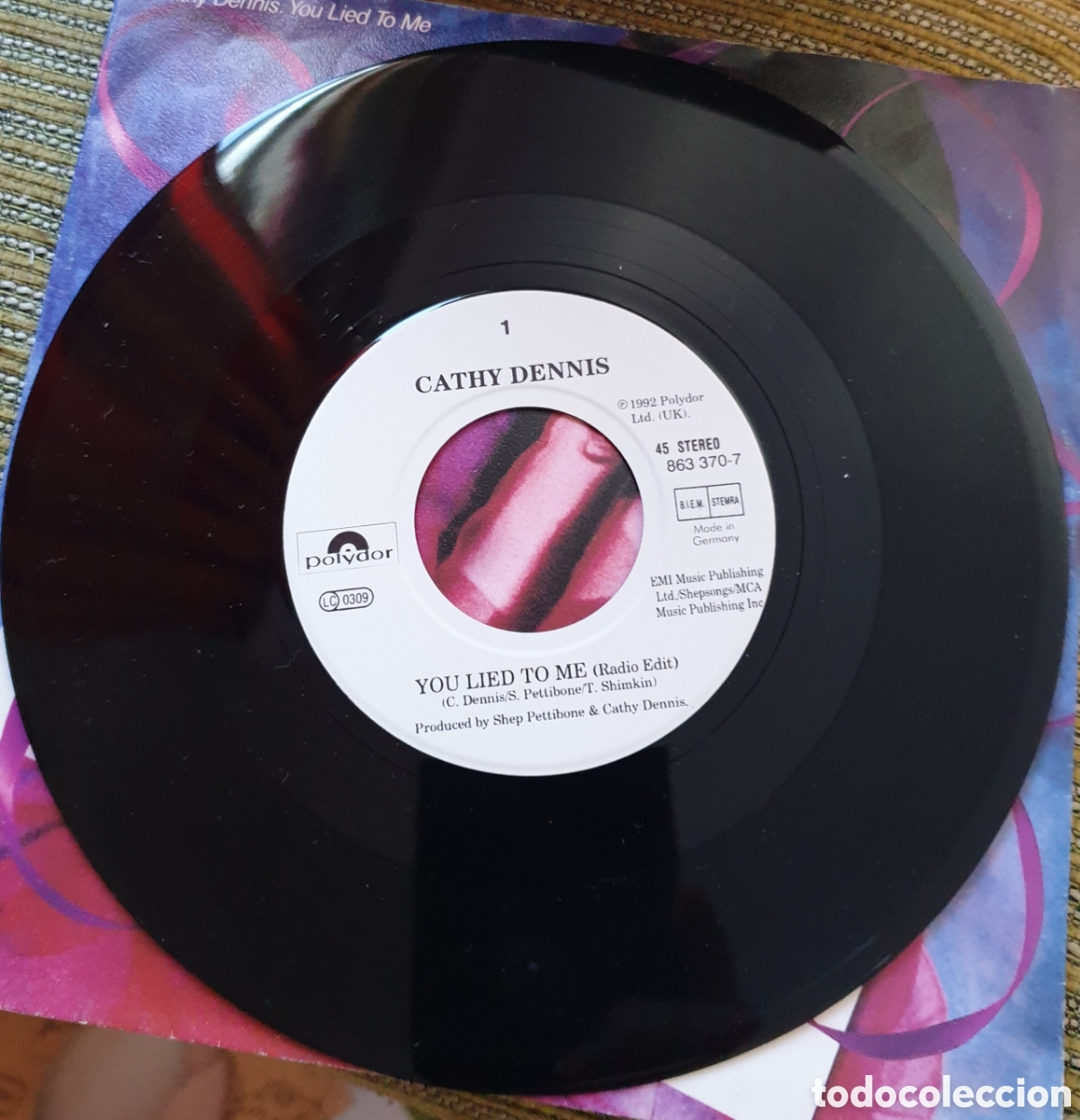 Discos de vinilo: Cathy Dennis - you lied to me - Foto 2