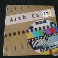 Discos de vinilo: MAXI SINGLE,LLETRA I MUSICA LA TRINCA AIXO ES TV3 TELEVISION DE CATALUNYA,AM TU CANAL 33 TRENTA-TRES. Lote 398711329