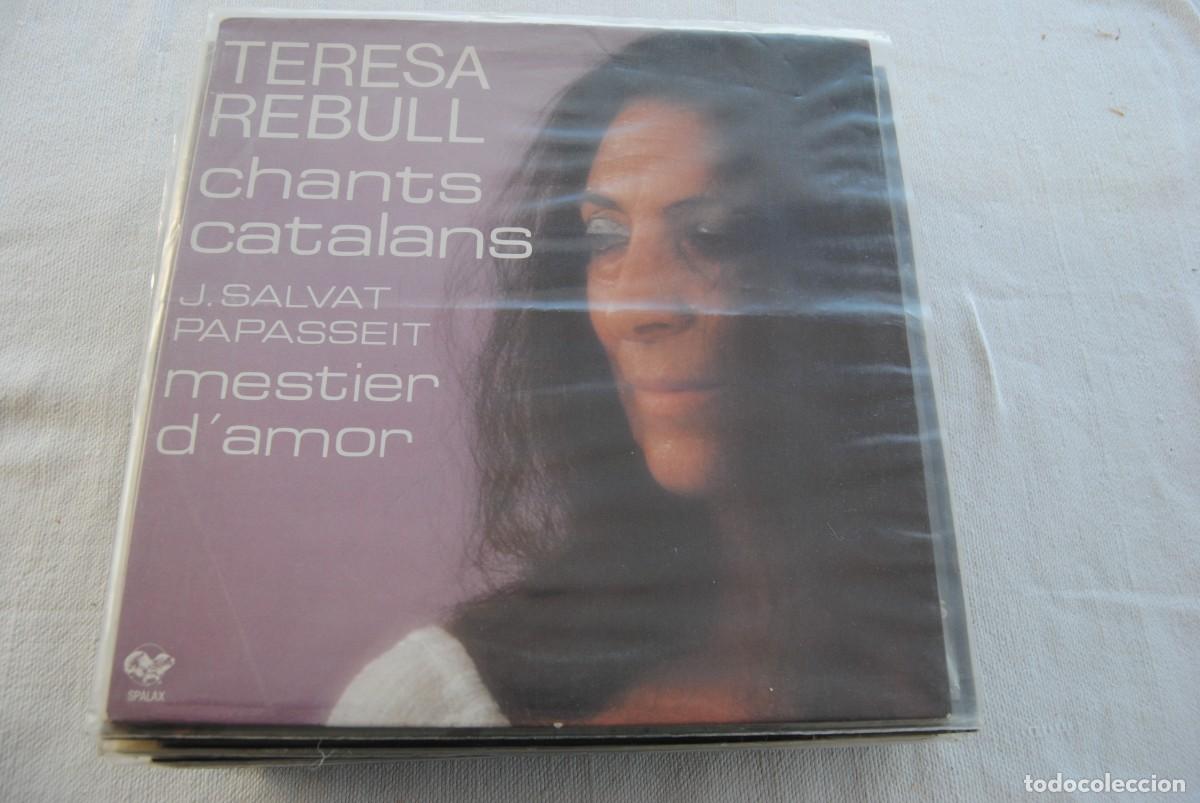 Disques de vinyle: 13.- teresa rebull. lp. chants catalans , mestier d'amor. salvat papasseit. france