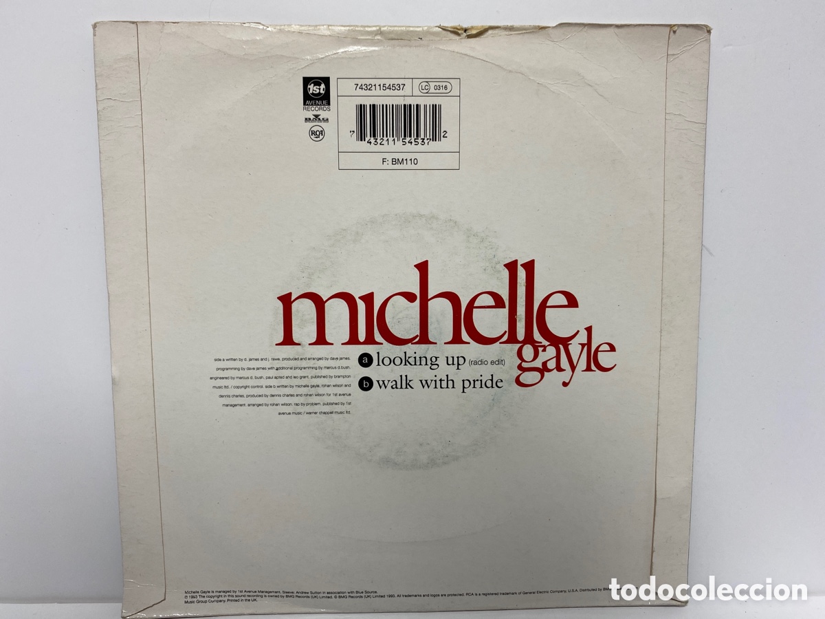 Discos de vinilo: Michelle Gayle - Looking Up (7&rdquo;, Single) - Foto 2