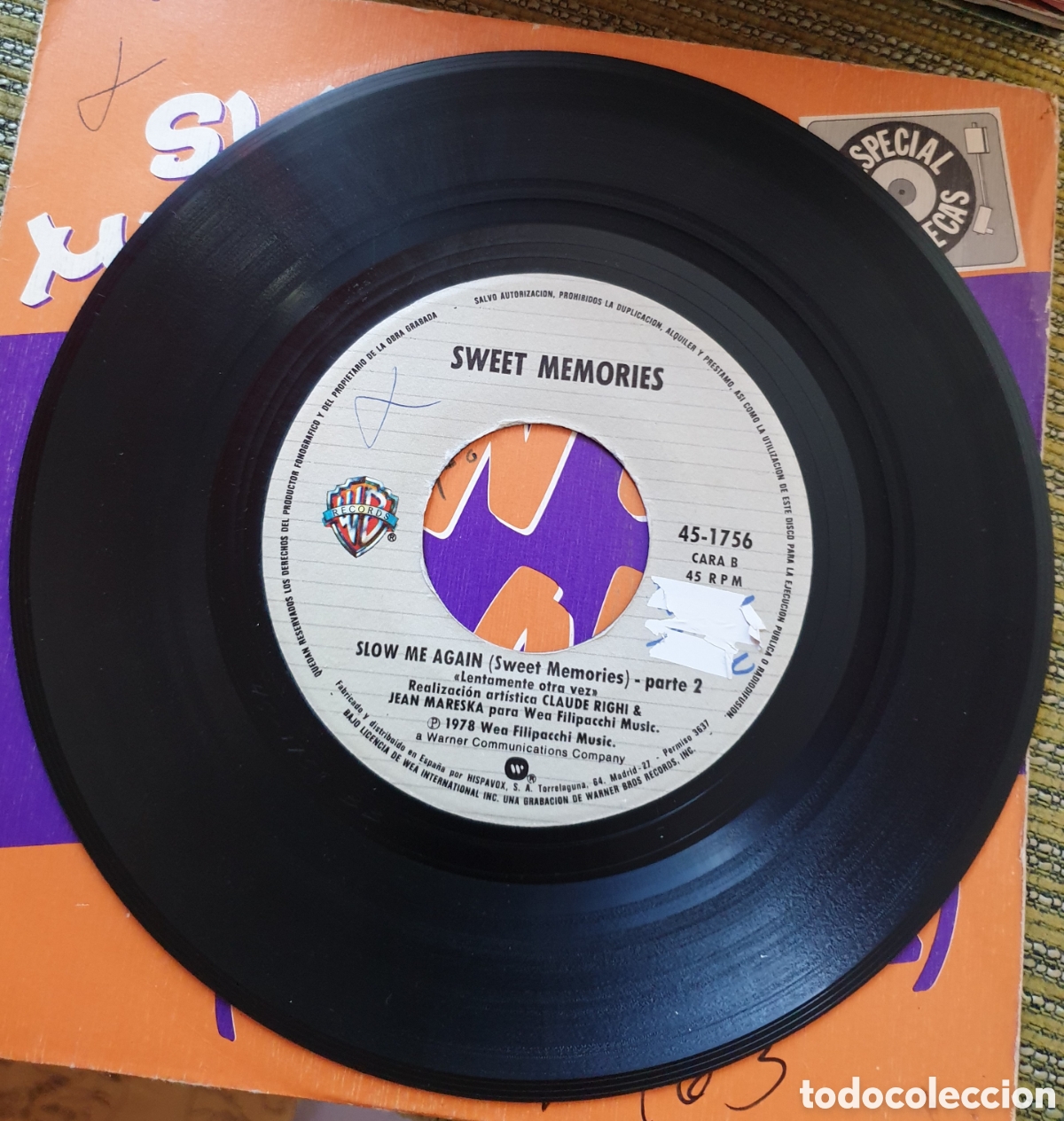 Discos de vinilo: Sweet Memories -- Slow Me Again - Foto 2