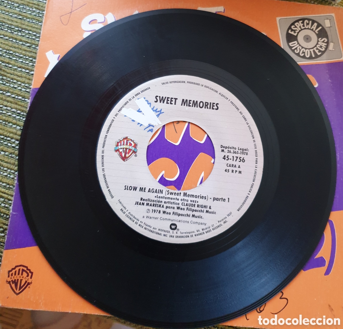 Discos de vinilo: Sweet Memories -- Slow Me Again - Foto 3