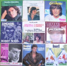Discos de vinilo: LOTE 9 SINGLES: REMO GERMANI, RIGHEIRA, SANDRO GIACOBBE, CATERINA CASELLI, BOBBY SOLO.... Lote 398791179