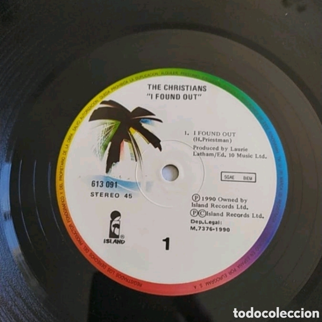 Discos de vinilo: Maxi single The Christians. I found out - Foto 3