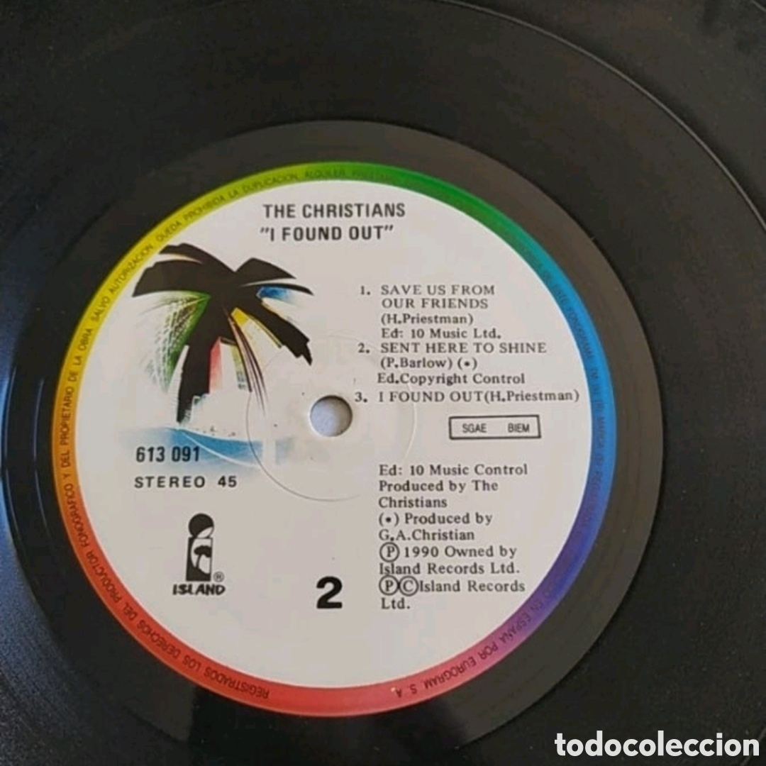 Discos de vinilo: Maxi single The Christians. I found out - Foto 4