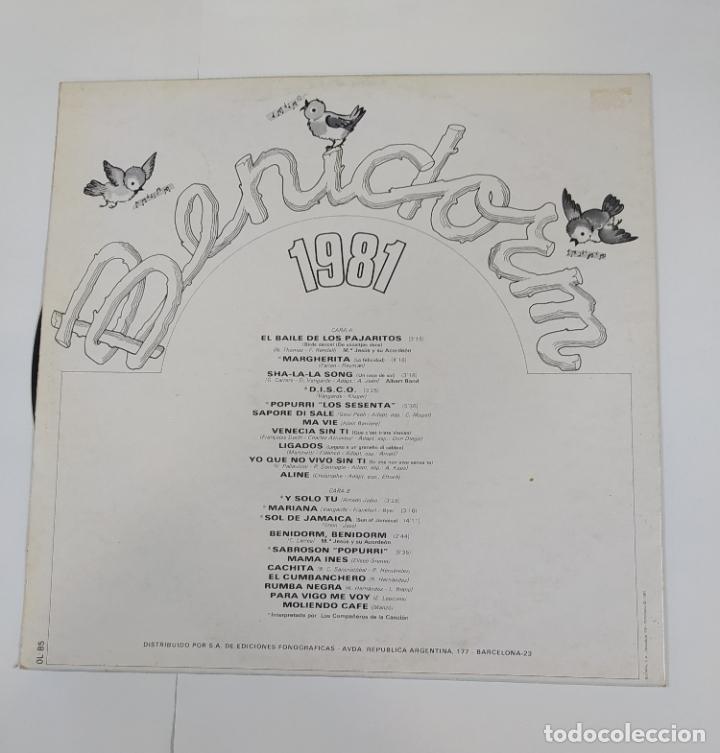 Discos de vinilo: BENIDORM 1981. EL BAILE DE LOS PAJARITOS. LP. TDKLP15 - Foto 2