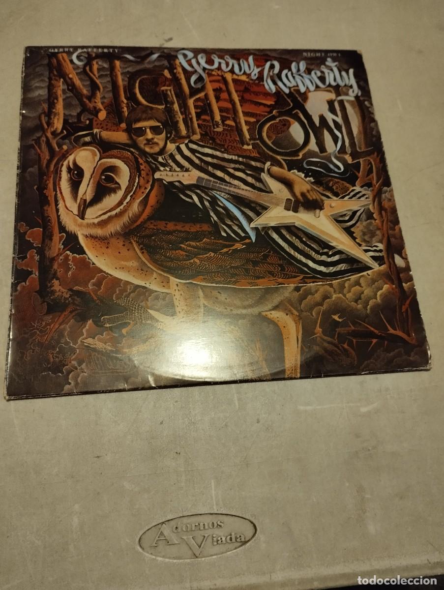 Discos de vinilo: Gerry Rafferty LP Night Owl Esp.1979 insert - Foto 1