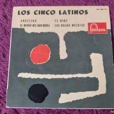 Discos de vinilo: LOS CINCO LATINOS , GREEN VINYL 7” EP 1959 SPAIN 467 084 TE. Lote 399004704