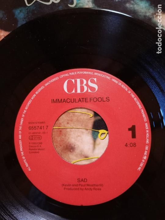Discos de vinilo: Immaculate Fools - sad + will we rise - Foto 3