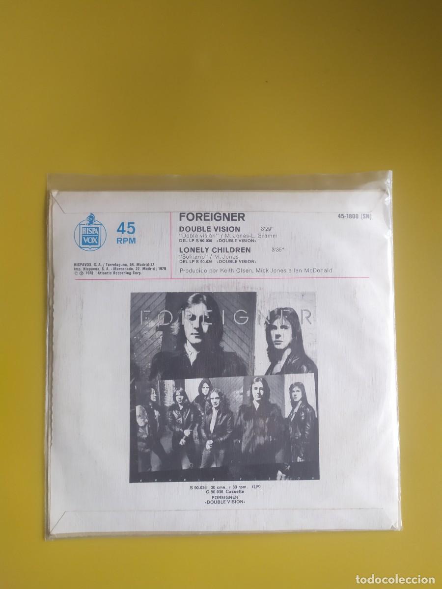 Discos de vinilo: Foreigner - Double vision / Lonely children 1978 - Foto 2