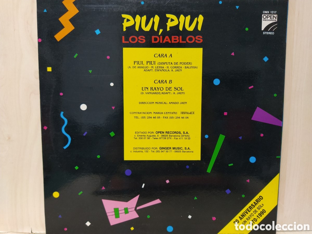 Discos de vinilo: Los Diablos - Piui, Piui (12&rdquo;, Maxi) - Foto 2