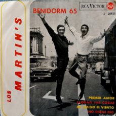 Discos de vinilo: LOS MARTINS - BENIDORM 65 - PRIMER AMOR + 3 CANCIONES MÁS - EP ESPAÑOL RCA VICTOR 3-20925 AÑO 1965. Lote 399212784