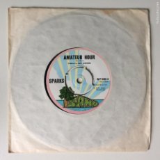 Discos de vinilo: SPARKS ‎– AMATEUR HOUR / LOST AND FOUND , UK 1974 ISLAND RECORDS
