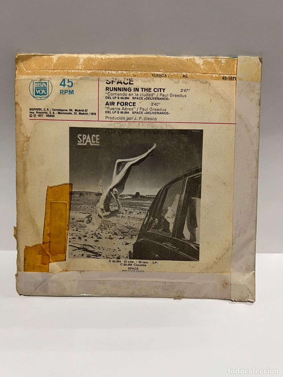Discos de vinilo: SINGLE - SPACE - RUNNING IN THE CITY - MADRID 1978 - Foto 4