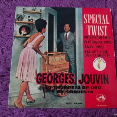 Discos de vinilo: GEORGES JOUVIN – SPECIAL TWIST, VINYL 7” EP 1962 SPAIN 7 EPL 13.760. Lote 399424249