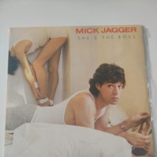Discos de vinilo: LP MICK JAGGER. SHE'S THE BOSS. Lote 399432924