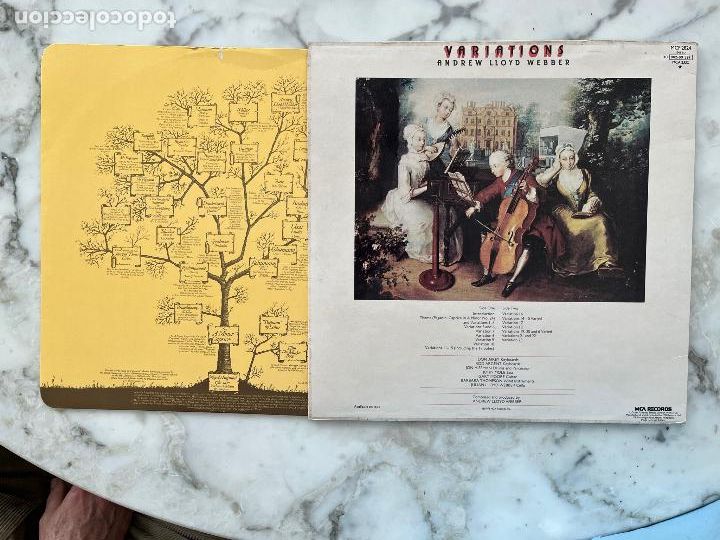 Discos de vinilo: VARIATIONS. LLOYD WEBBER. CON GARY MOORE. ROD ARGENT. JOHN MOLE. LP ORIGINAL UK CON FUNDA INTERIOR - Foto 4