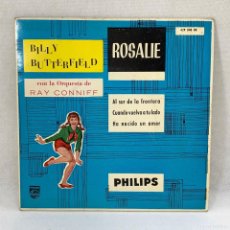 Discos de vinilo: EP BILLY BUTTERFIELD CON LA ORQUESTA DE RAY CONNIFF - ROSALIE - ESPAÑA - AÑO 1960. Lote 399451794