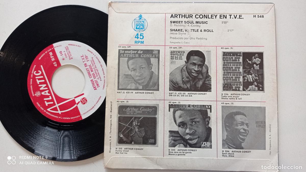 Discos de vinilo: ARTHUR CONLEY - EN T.V.E. -SINGLE ATLANTIC ESPANA 1969 - Foto 2