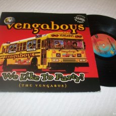 Discos de vinilo: VENGABOYS - WE LIKE TO PARTY (THE VENGABUS)..MAXISINGLE DE1998 - MAX ..MUY DIFICIL EN VINILO .. Lote 399539974