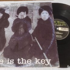 Discos de vinilo: REAL WORDS ‎– LOVE IS THE KEY-LP-ORIGINAL-ITALIA-1995-**