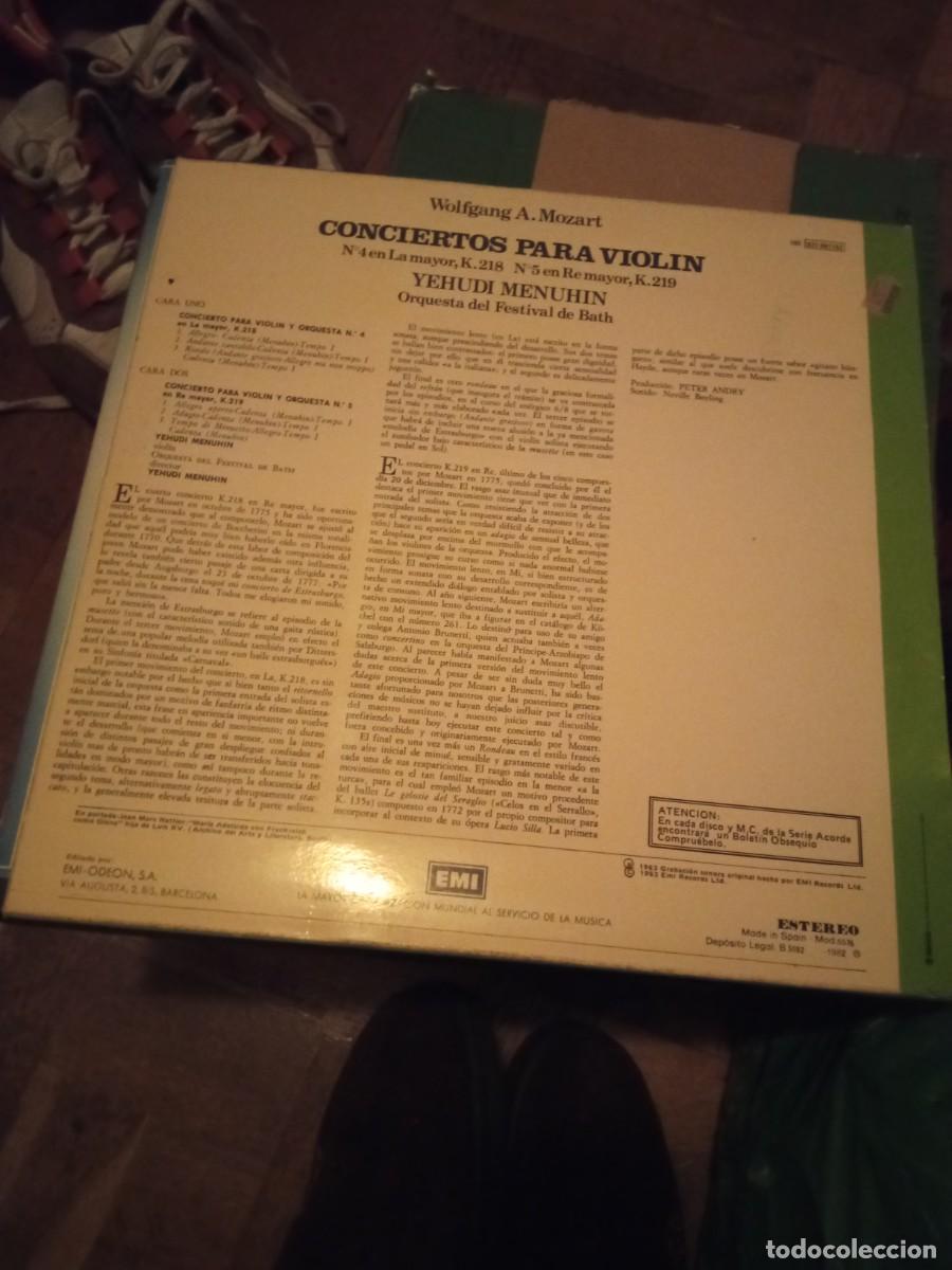 Discos de vinilo: Mozart Menuhin - Foto 2