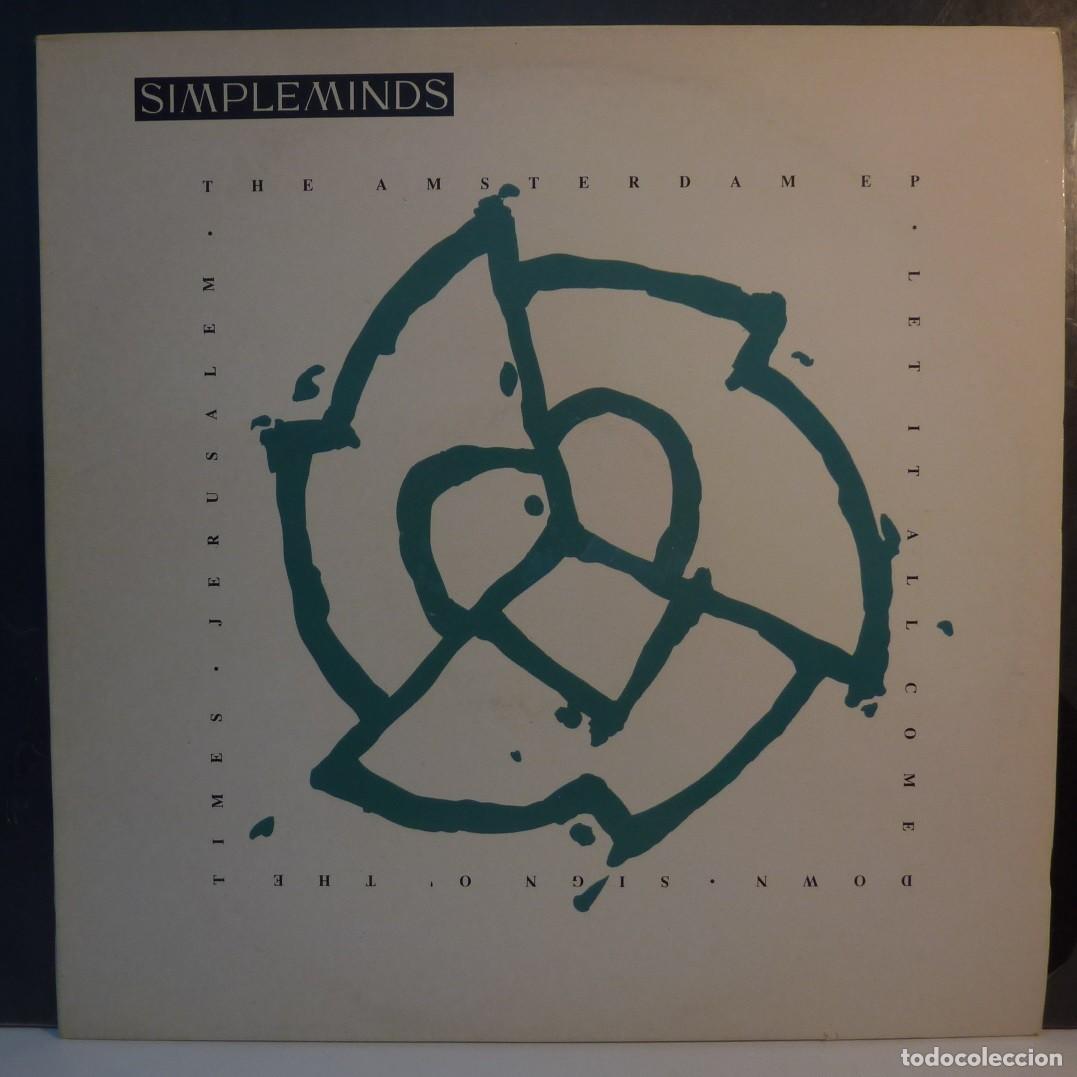 Discos de vinilo: SIMPLE MINDS // THE AMSTERDAM E.P. // MAXI // 1989 // (VG VG) // MAXI - Foto 1