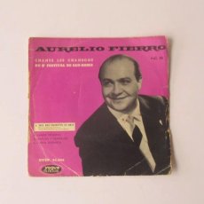 Discos de vinilo: AURELIO FIERRO - CANTA LAS CANCIONES DEL 8 FESTIVAL DE SAN REMO. Lote 399949524