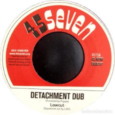 Discos de vinilo: LOWCUT & SUB - DETACHMENT DUB / THE BIG MILKING - 7” [45SEVEN, 2013] DRUM N BASS JUNGLE DUB. Lote 399976584