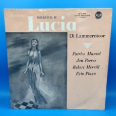 Discos de vinilo: DONIZETTI, FRAGMENTOS DE LUCIA, DI LAMMERMOOR. Lote 400013894