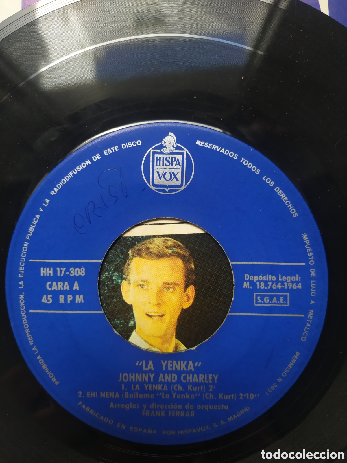 Discos de vinilo: Ep Johnny and Charley. La Yenka - Foto 3