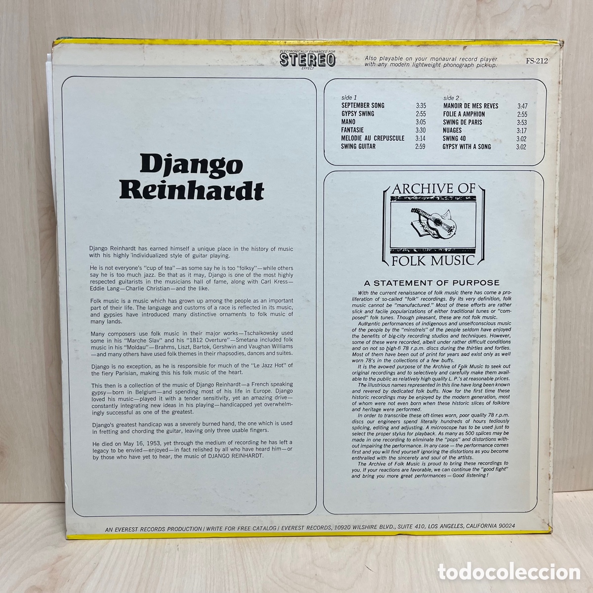 Discos de vinilo: Django Reinhardt - Django Reinhardt (LP, Comp) - Foto 2