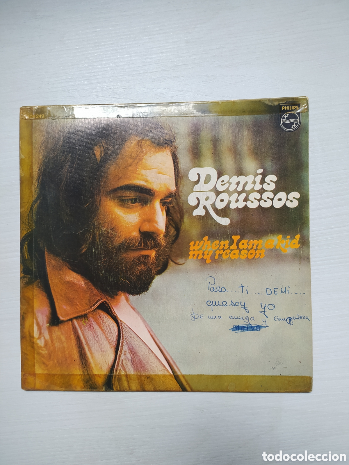 Discos de vinilo: Single Demis Roussos. When I am a kid / My reason - Foto 1