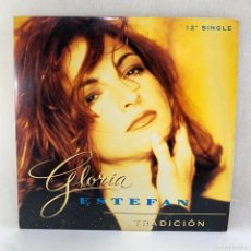 Discos de vinilo: MAXI SINGLE GLORIA ESTEFAN - TRADICIÓN - USA - AÑO 1993. Lote 400055144