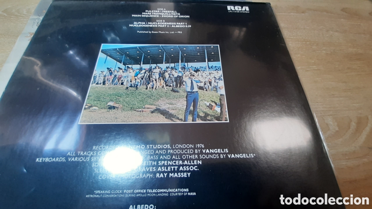 Discos de vinilo: VANGELIS ALABEDO 0.39 - Foto 2
