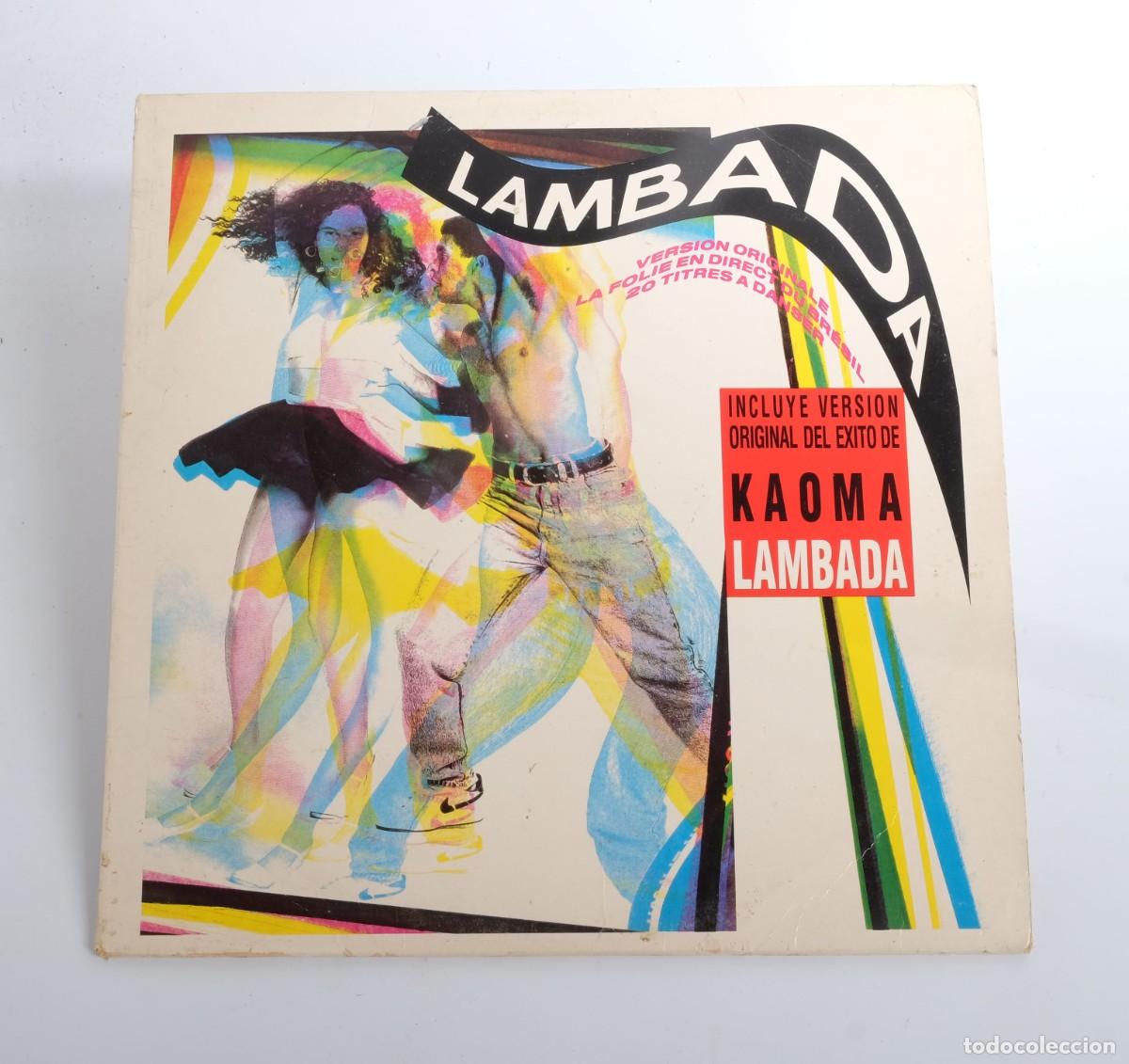 Disques de vinyle: Doble LP. LAMBADA, con encarte con pasos de baile. EPIC. CBS. 1989