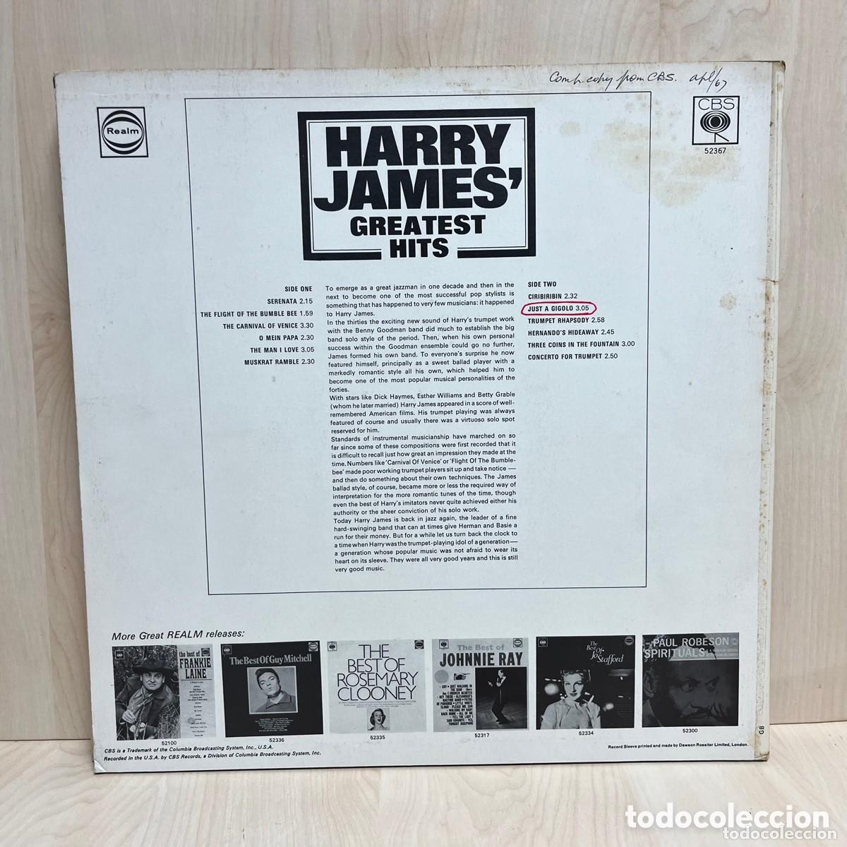 Discos de vinilo: Harry James - Harry James Greatest Hits (LP, Comp) - Foto 2