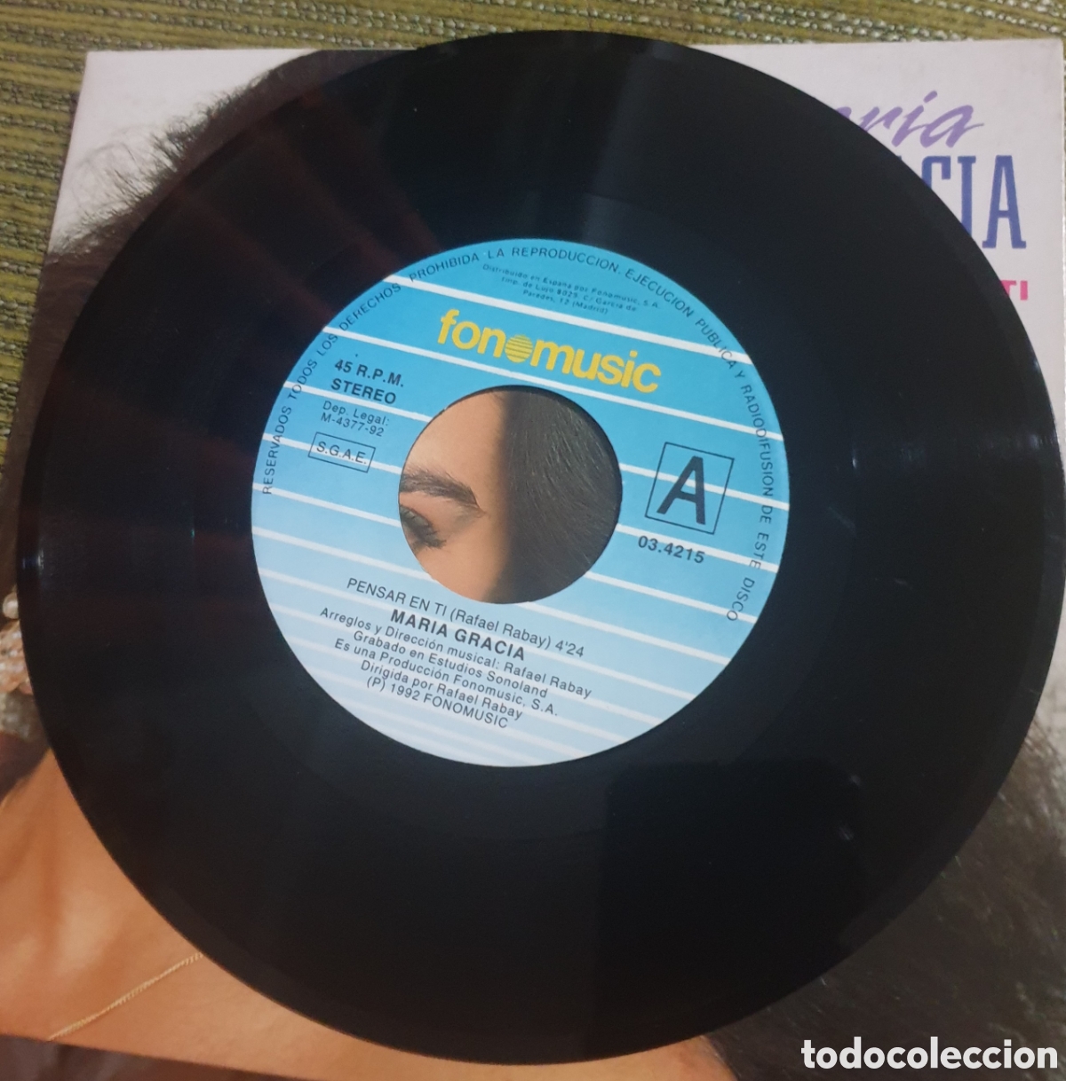 Discos de vinilo: Maria Gracia - pensar en ti - Foto 2
