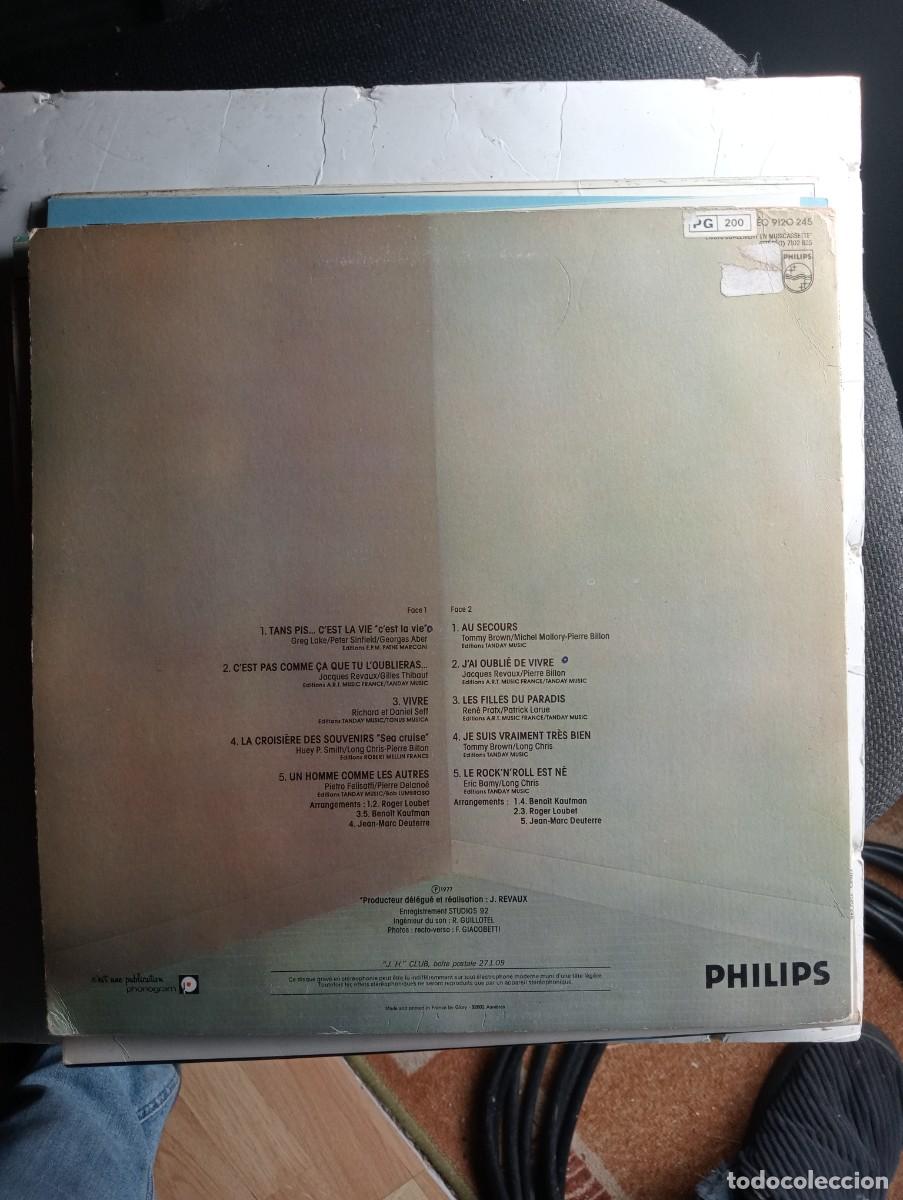 Discos de vinilo: johnny halliday c&eacute;st la vie 1977 lp francia insert - Foto 2